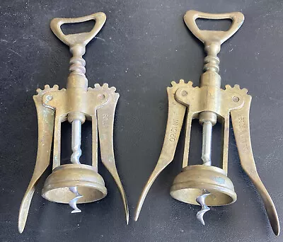 Vintage  Brass OPICI Wine Corkscrew & Bottle Opener Lot 2 • $39.99