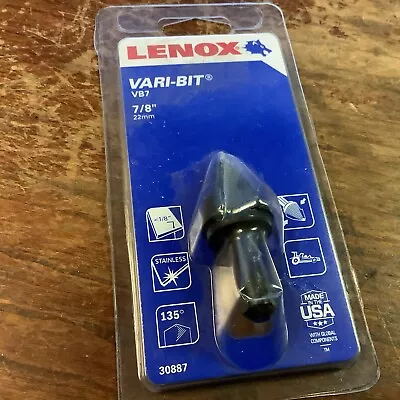 Lenox 30887 VB7 Vari-Bit 7/8” 22m Step Drill Bit (new) • $34