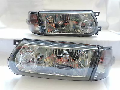 $190 • Buy New Smoke Headlights Lamp With Corner Lights For Nissan B13 Sentra 91-94 LHD