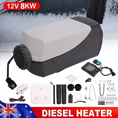 12V Diesel Heater 8KW Air Tank Remote Control LCD Thermostat Caravan Motorhome • $159.99