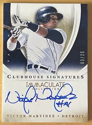 2014 Panini Immaculate Victor Martinez Auto /25 #54  • $19.99