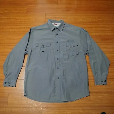 Mens Canyon River Blues Button Up Size Large L Outdoors Hiking T-Shirt Preowned  • $6