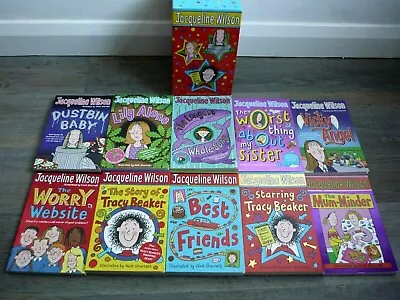 ExcCond Jacqueline Wilson Boxed Set 10 Childrens Kids Paperback Books RRP £67.90 • £13.99