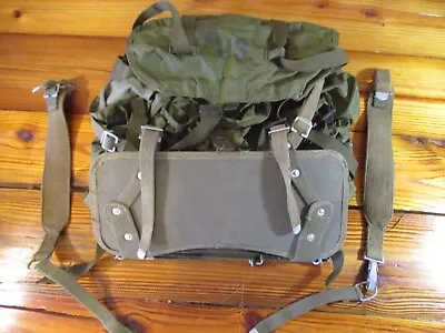 Vtg US Military Combat Field Rucksack Backpack W/ Frame W/ Wood/cardboard Bottom • $59.96