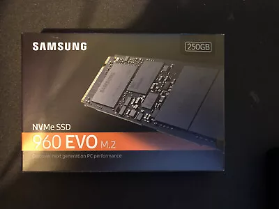 Samsung 960 EVO SSD M.2 250 GB PCI Express 3.0 V-NAND NVMe • $185