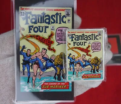 Marvel  FANTASTIC FOUR  Comics #4 Sub Mariner - 1 Oz .999 Silver Art Bar W. COA • $69.95