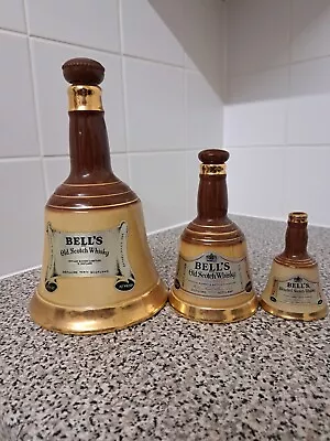 Wade Bells Whiskey Decanters X3 • £0.99