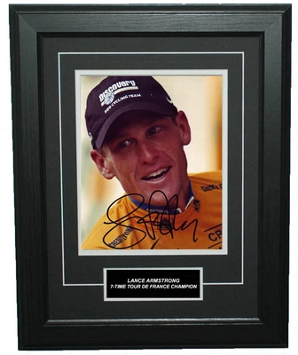 £655.40 • Buy Lance Armstrong Signed 8X10 Inches Tour De France Photo Frame