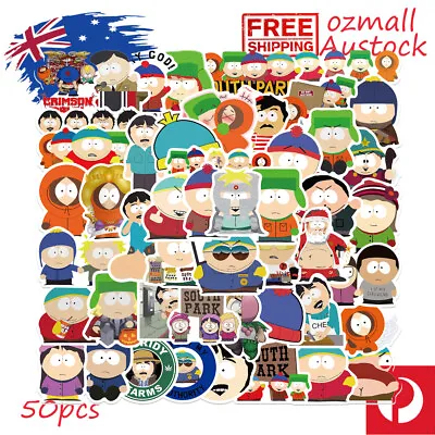 50pcs South Park Cartoon Stickers Bomb Vinyl Laptop Skateboard Kids Gifts • $4.99