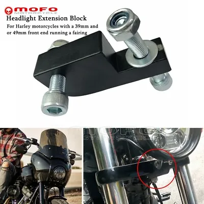 $21.15 • Buy Fairing Headlight Extension Block For Harley Dyna FXDL FLD FXDF FXDWG FXDB FXDC
