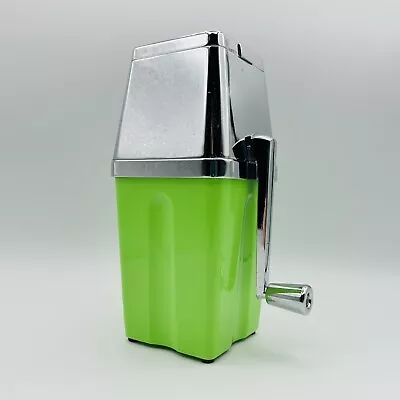 Metrokane Retro Manual Ice Crusher Chrome On Metal Top Bright Green Plastic Base • $17.99