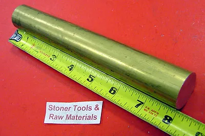 1-1/4   BRASS C360 SOLID ROUND ROD 8  Long New Lathe Bar Stock 1.25 X 8  H02 • $37.99