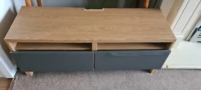 IKEA Besta TV Stand Sideboard Unit Oak • £40