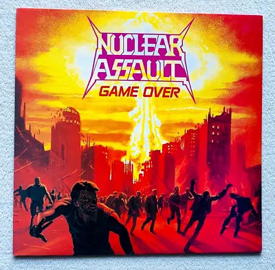 NUCLEAR ASSAULT . Game Over LP  1.Press 1986 Metallica Slayer Sodom Kreator • $99