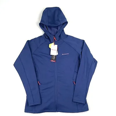 Macpac Womens Ion Full Zip Hooded Polartec Jacket Size 18 Blue New • $109.95
