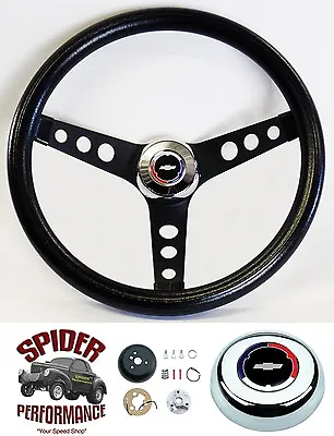 $109.95 • Buy 1967-1968 Caprice Impala Steering Wheel CLASSIC BOWTIE 13 1/2  BLACK Wheel