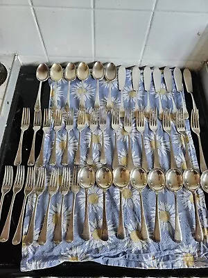 43 Piece Mappin And Webb Cutlery Set Heavy Plate • $98.64