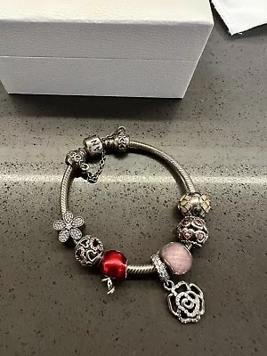 $159 • Buy Exquisite Pandora Charm Bracelet - Silver Charms