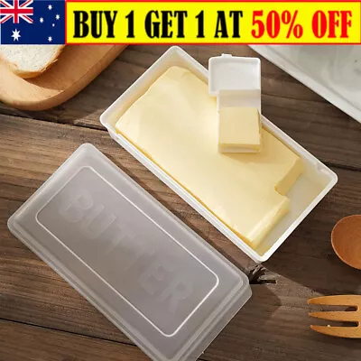 Butter Plastic Preservation Box BPA-free Unbreakable Butter Keeper For Home • $11.79