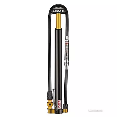 Lezyne MICRO FLOOR DRIVE HPG High Pressure Hand Pump W/Gauge : BLACK • £69.49