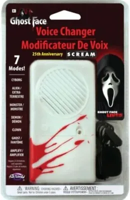 Ghostface Voice Changer Ghost Face 25th Anniversary Deluxe Voice Changer SHIPNOW • $75