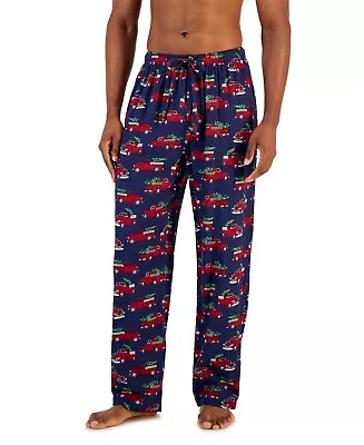 Club Room Men's Plaid Flannel Pajama Pants Navy Medium • $3.36