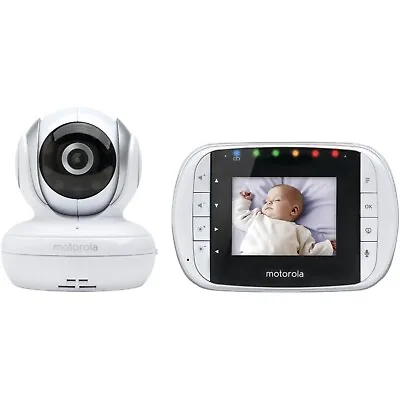 Motorola MBP33S Wireless Baby Monitor With 2.8-Inch Color LCD Zoom And • $49.97