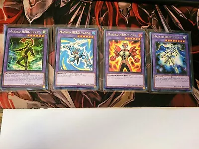 Yugioh Masked Hero Goka + Vapor +  Blast + Dian Toch Rare 1st Edition  • $5.50