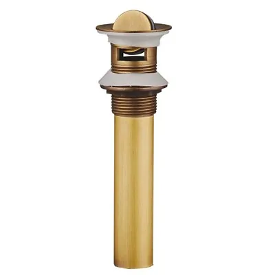 Antique Brass Flip Top Bathroom Sink Drain With Overflow • $23.40