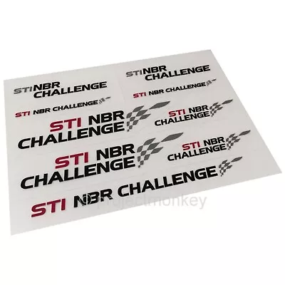 OEM Subaru STSG14100210 STi NBR Challenge Mini Decal Sticker Sheet Genuine JDM • $29.99