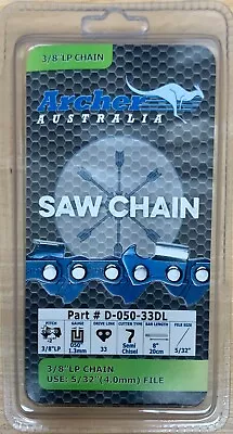 8  Archer Chain Saw Chain  Pole Pruner SUN JOE Echo Kobalt Earthwise Greenworks • $10.98