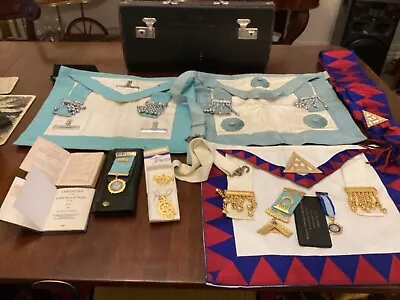 Masonic Life Governor Medalsother Medals Aprons Case Books Neckscarf Etc. • $90