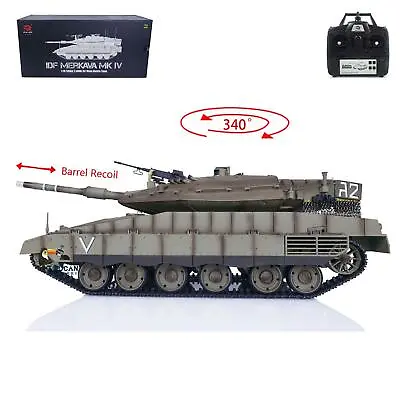 Heng Long 1:16 IDF Merkava MK IV RC Main Battle Tank 3958 Remote Control Tanks • $598.76