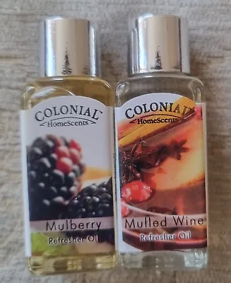 Colony Mulberry & Mulled Wine Scented Refresher Oils 2 X 9ml Bottles • £3