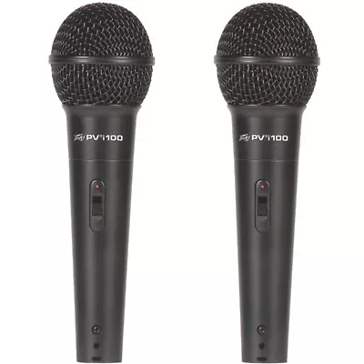 Peavey PVi 100 Twin Pack Handheld Dynamic Cardioid Vocal Microphone • $57.99