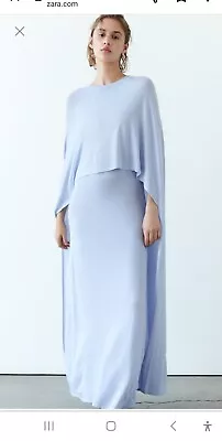 Zara Long Knit Cape Dress • $50