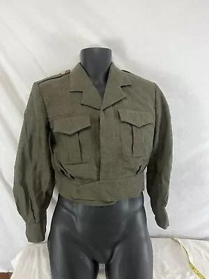 Vintage Belgian Army Ike Jacket 1968 Dated Small • $29