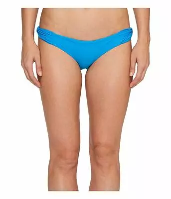 New $180 6 Shore Road Women's Blue Low Rise Shirred Side Bikini Bottoms Size S • $10.38