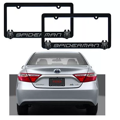 New 2pc SpiderMan Plastic Chrome Car Truck License Plate Frame Made In USA • $19