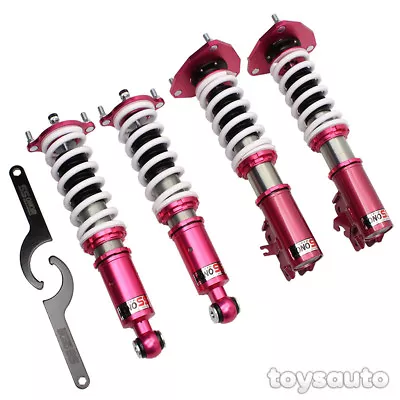 Godspeed 16way MonoSS Suspension Coilover Shock+Spring+Camber For Mirage 97-01 • $675