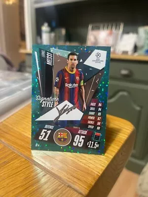 Lionel Messi SIGNATURE STYLE Card - MATCH ATTAX EXTRA 2020/2021 • £9.99