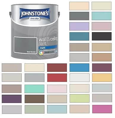 £17.99 • Buy Johnstones Wall Ceiling Matt Emulsion Paint 2.5 Litres - ALL COLOURS 