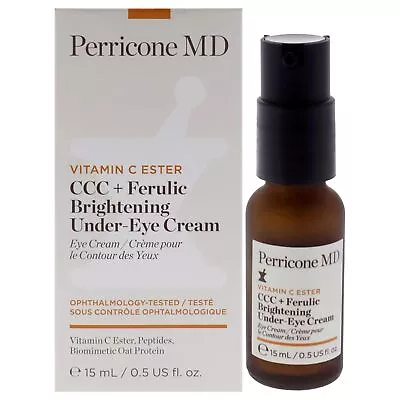 New Perricone MD Vitamin C Ester CCC+ Ferulic Brightening Under-Eye Cream 0.5 Oz • $27.95