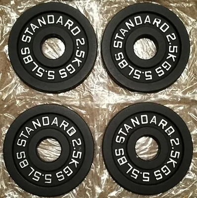 4 X 2.5kg Deep Dish Olympic Weight Plates Brand-new • £21.50