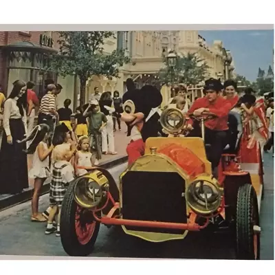  Mickey Mouse Riding Down Main Street Vintage Postcard.  • $3.50