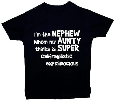 £9.49 • Buy Nephew Aunty..Baby Children's Short Sleeve T-Shirt Top Newborn-6yr Boy Girl Gift