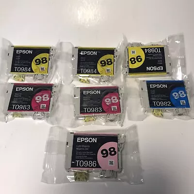 Epson 98 Ink Cartridges Genuine 7 Colors New/no Box • $35
