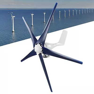 800W Small Wind Generator 5 Blades Power Parts Turbines Kit For Marine FST • £239.06