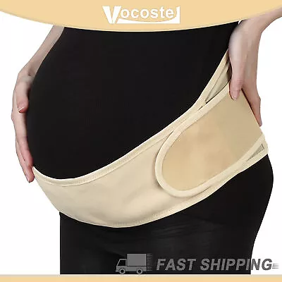 Belly Bands For Pregnant Women Pregnancy Belly Abdomen Support Adjustable Beige • $15.17