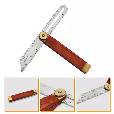 Adjustable Gauge Measurement Sliding Angle Ruler Sliding T- Bevel Carpenter Tool • $13